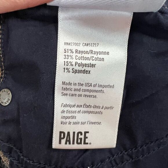 Paige Hidden Hills Ingrid Dark Wash Jeans Sz 28” Women’s - Picture 5 of 9